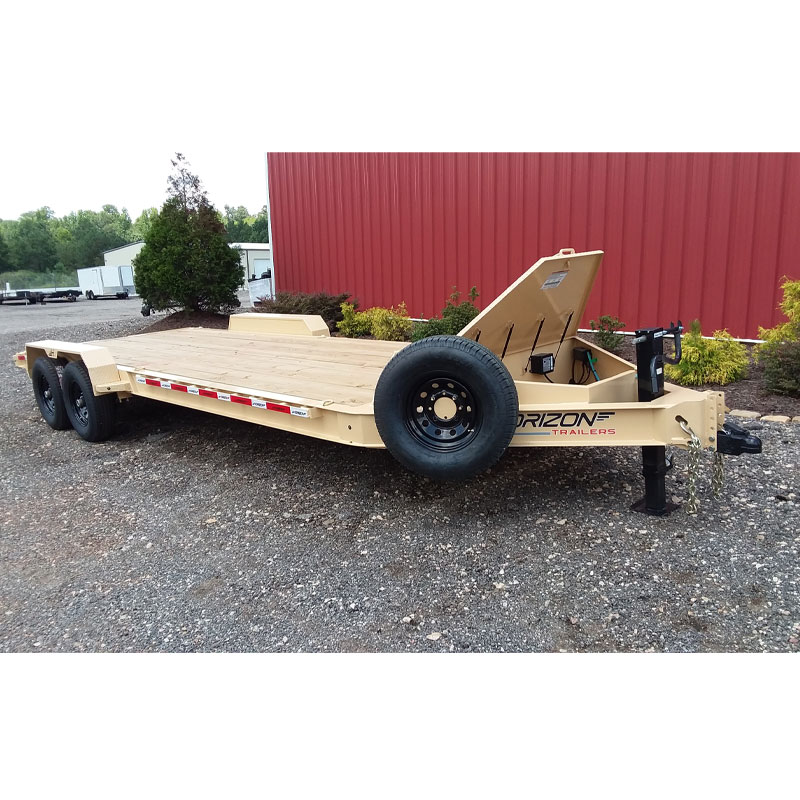 2025 Horizon EHZ8320 15.2K 7x20 18+2 Equipment Trailer - Tan with Spare - Image 5