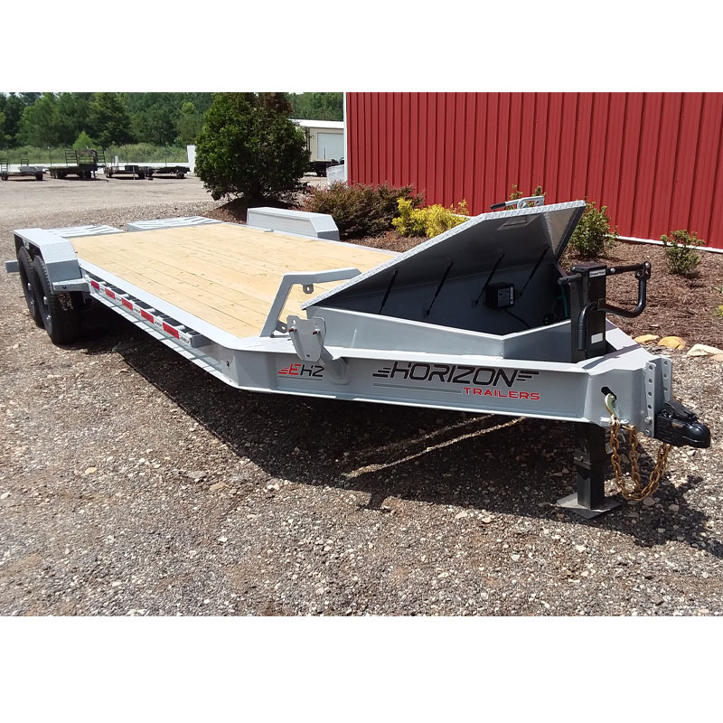 2025 Horizon EHZ8322 15.2K 7x22 19+3 MR Equipment Trailer - Cloud Gray - Image 7
