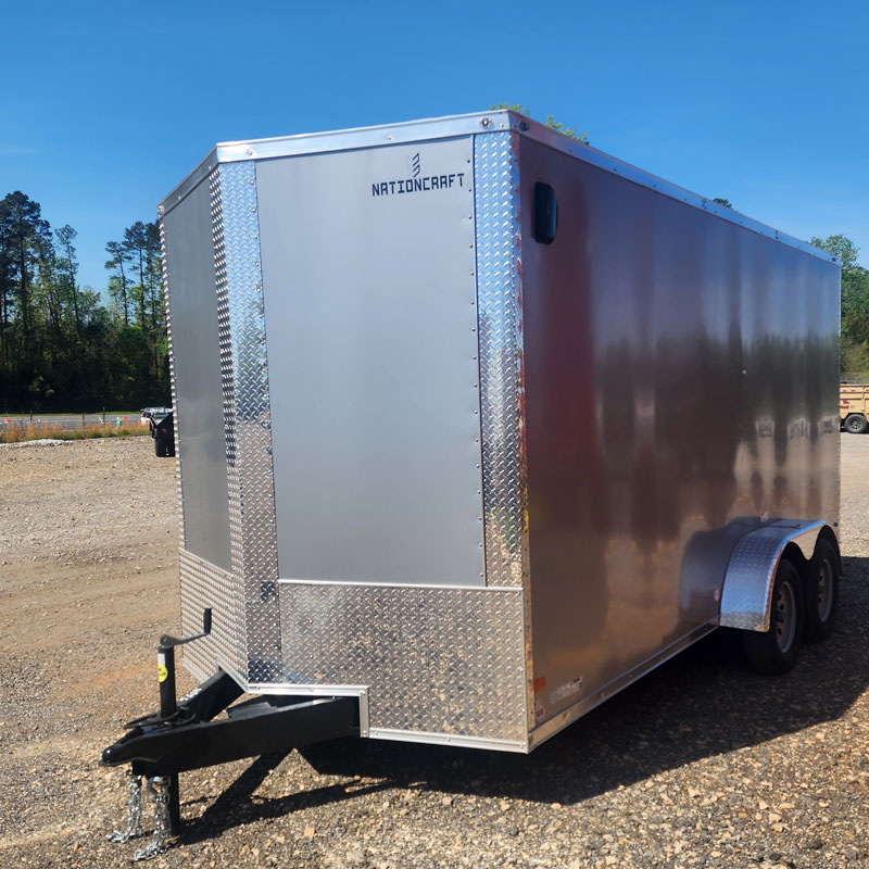 2025 Nationcraft 716TA NC Cargo Trailer - Silver Mist, 7ft Screwless - Image 5
