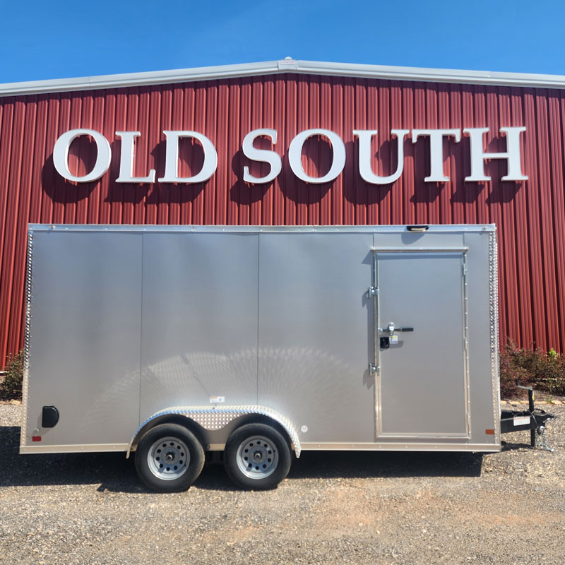 2025 Nationcraft 716TA NC Cargo Trailer - Silver Mist, 7ft Screwless