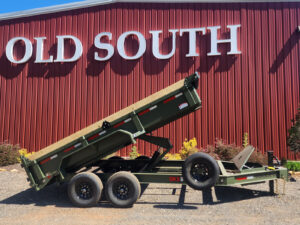 2026 Maxx-D DKX8314 14K Scissor Dump Trailer - 18" Sides, 6-Board OD Green