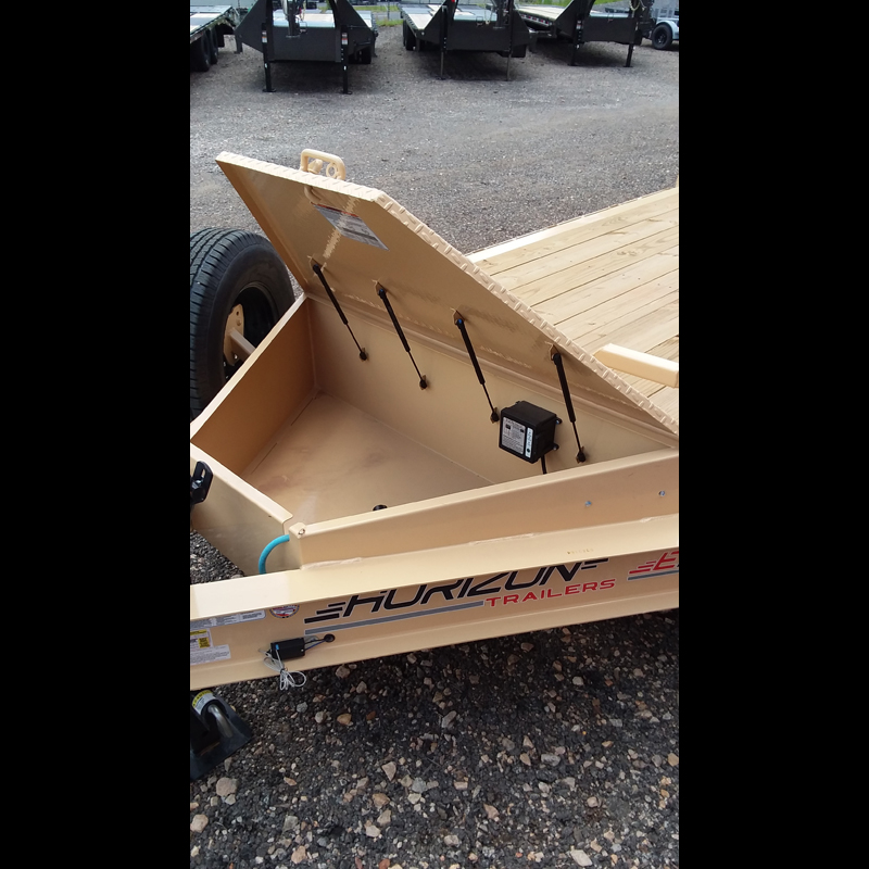 2025 Horizon EHZ8320 15.2K 7x20 18+2 Equipment Trailer - Tan with Spare - Image 16