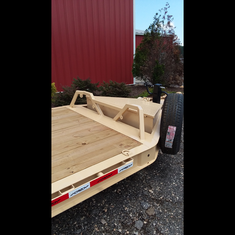 2025 Horizon EHZ8320 15.2K 7x20 18+2 Equipment Trailer - Tan with Spare