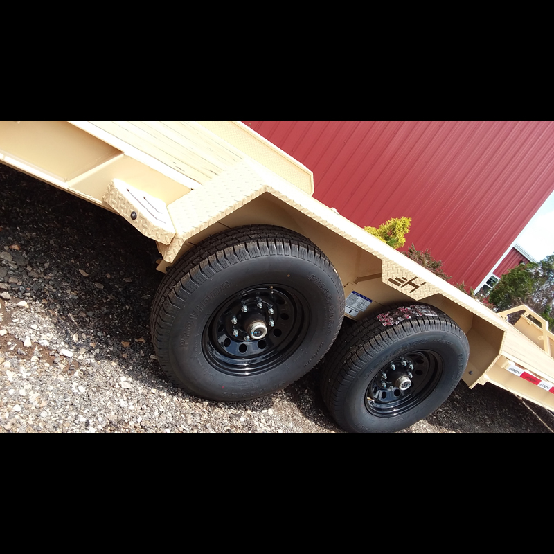 2025 Horizon EHZ8320 15.2K 7x20 18+2 Equipment Trailer - Tan with Spare - Image 3