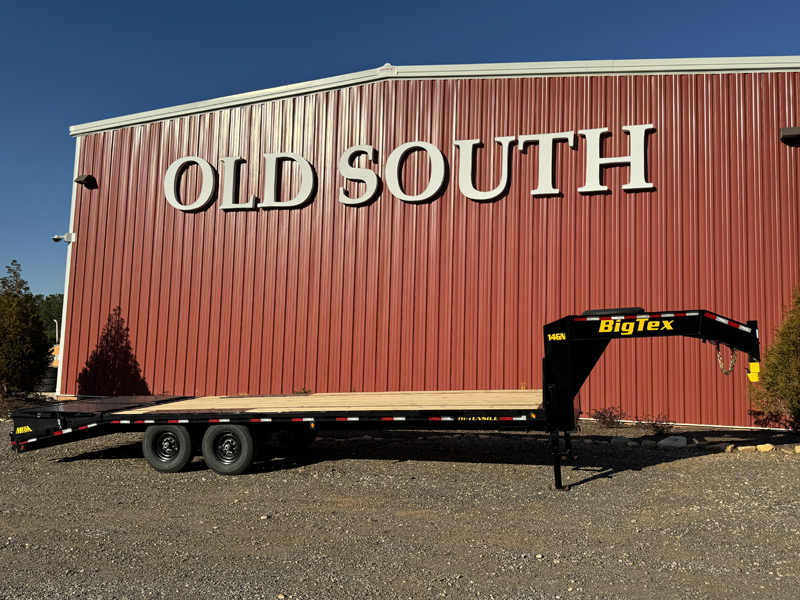 2026 Big Tex 14GN-25D5A MR 14K Gooseneck Flatbed Trailer w/ Mega Ramps