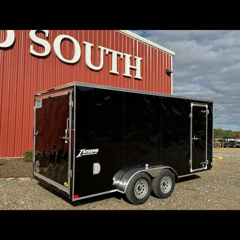 2026-homesteader-intrepid-716it-enclosed-cargo-trailer-black-side-profile-from-rear-corner