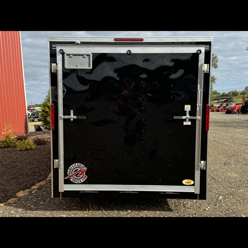 2026-homesteader-intrepid-716it-enclosed-cargo-trailer-black-back-profile-ramp-closed