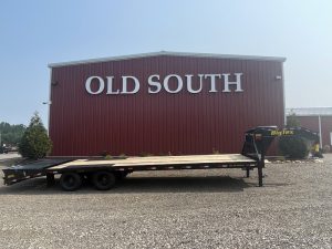 Big Tex 22GN-30D5A-MR 30' tandem dual gooseneck equipment trailer with Mega Ramps