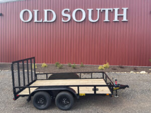 2026 Big Tex 60PI-12 Tandem Axle Tube Top Utility Trailer, 1 Brake Axle