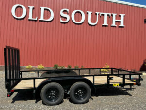 2027 Big Tex 60PI-14 Tandem Axle Tube Top Utility Trailer, 1 Brake Axle