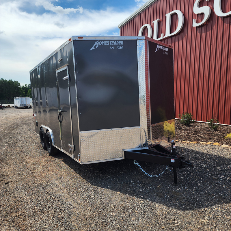 2026 Homesteader 8x16IH HD Tandem Axle Enclosed Cargo Trailer Charcoal - Image 5