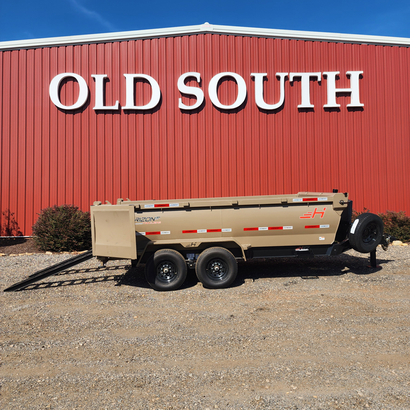 2026 Horizon HZ78314-14k-TL-3' Sides Telescopic Lift Dump Trailer (7x14), Midnight Black / Desert Tan - Image 21