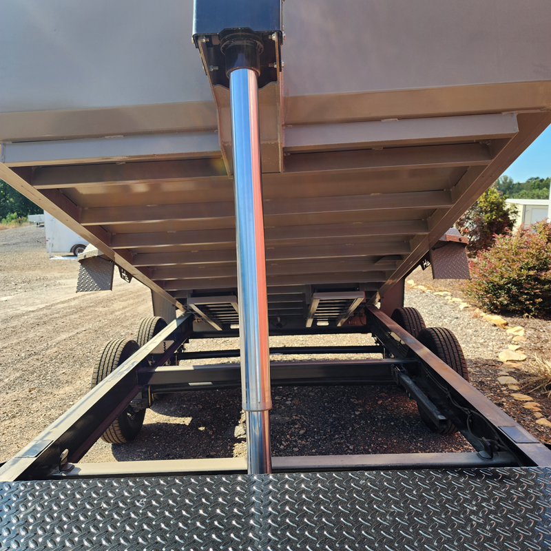 2026 Horizon HZ78314-14k-TL-3' Sides Telescopic Lift Dump Trailer (7x14), Midnight Black / Desert Tan - Image 22