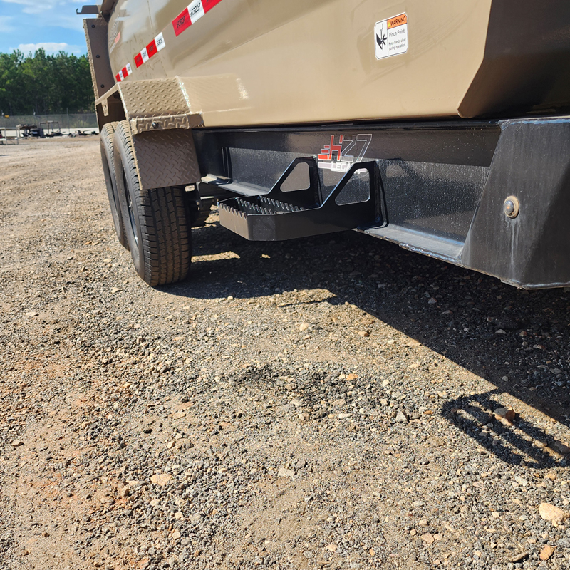 2026 Horizon HZ78314-14k-TL-3' Sides Telescopic Lift Dump Trailer (7x14), Midnight Black / Desert Tan - Image 7