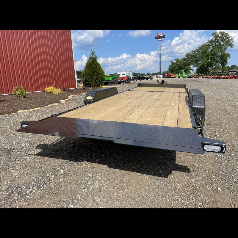 2027 Maxx-D G8X8322-17.5k Gravity Tilt Tilt Trailer - Gray with Toolbox and Spare - Image 14