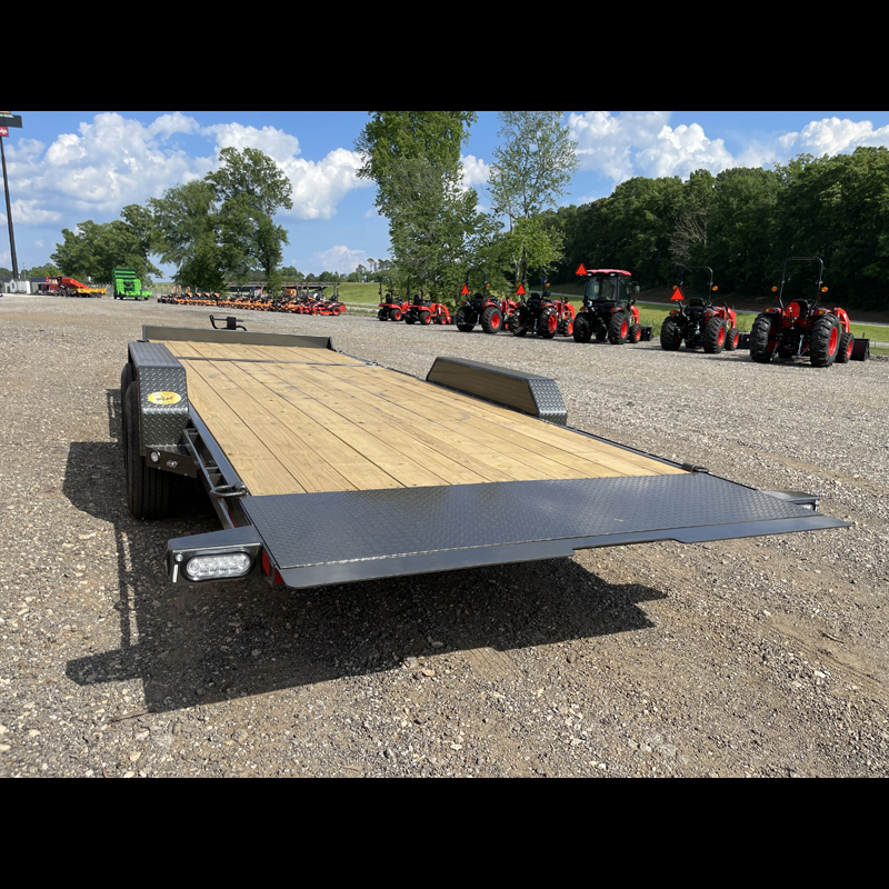 2027 Maxx-D G8X8322-17.5k Gravity Tilt Tilt Trailer - Gray with Toolbox and Spare - Image 11