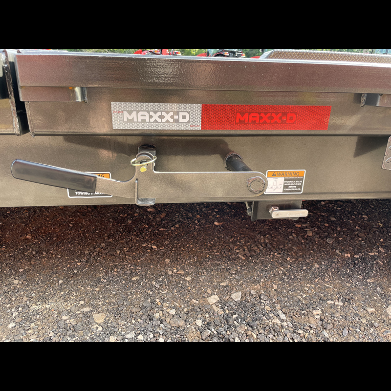 2027 Maxx-D G8X8322-17.5k Gravity Tilt Tilt Trailer - Gray with Toolbox and Spare - Image 19
