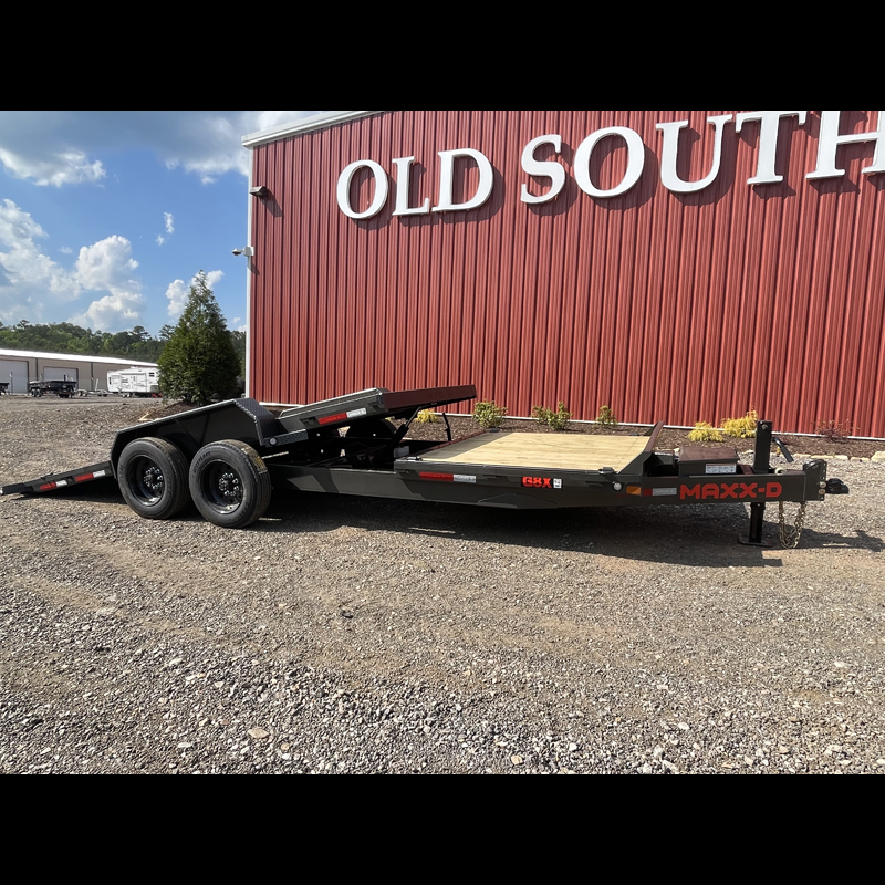 2027 Maxx-D G8X8322-17.5k Gravity Tilt Tilt Trailer - Gray with Toolbox and Spare - Image 8