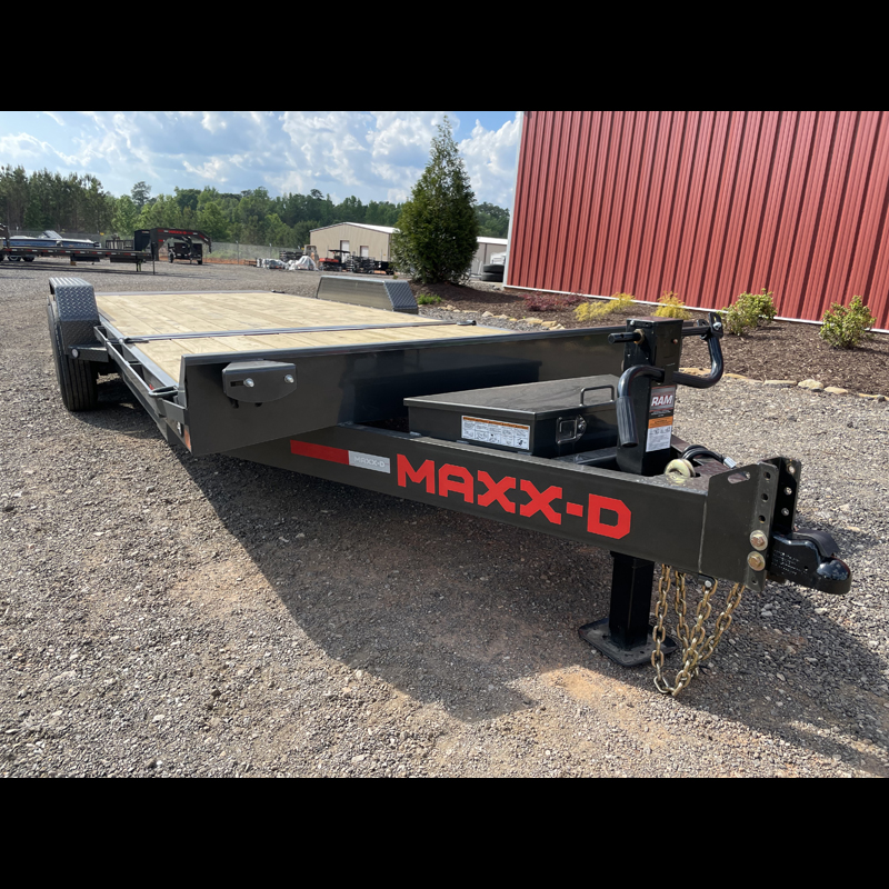 2027 Maxx-D G8X8322-17.5k Gravity Tilt Tilt Trailer - Gray with Toolbox and Spare - Image 13