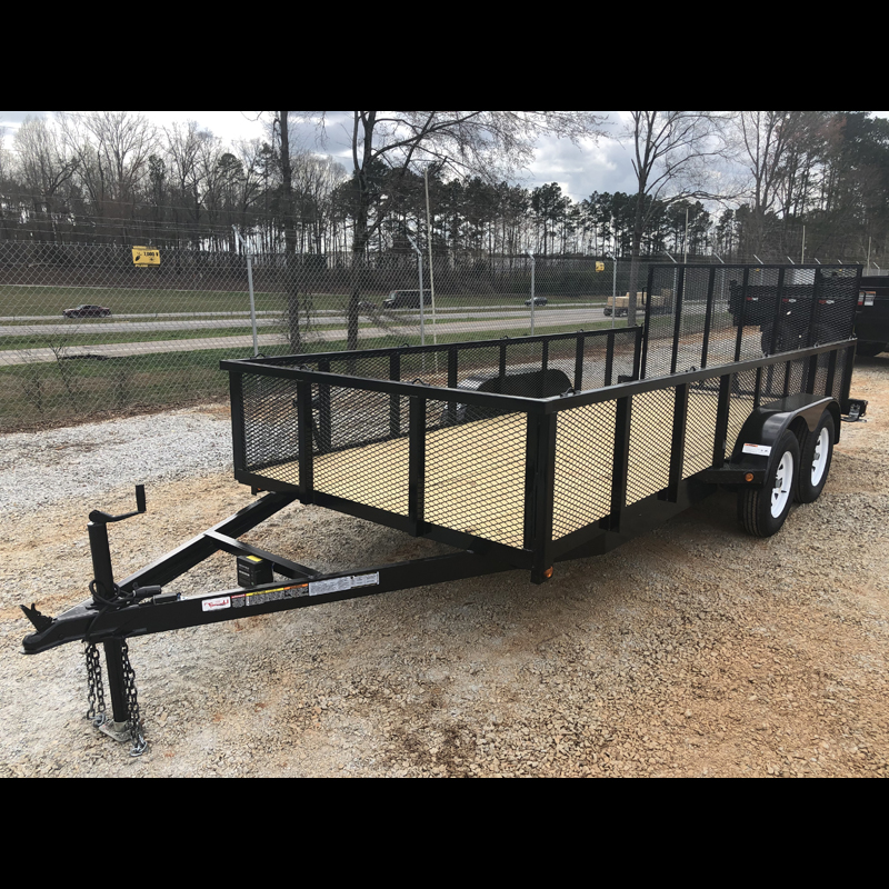 2026 Superior Tandem Axle 6x16 Elite Utility Trailer with 24" Mesh Sides and Spring Assist Gate - Image 3