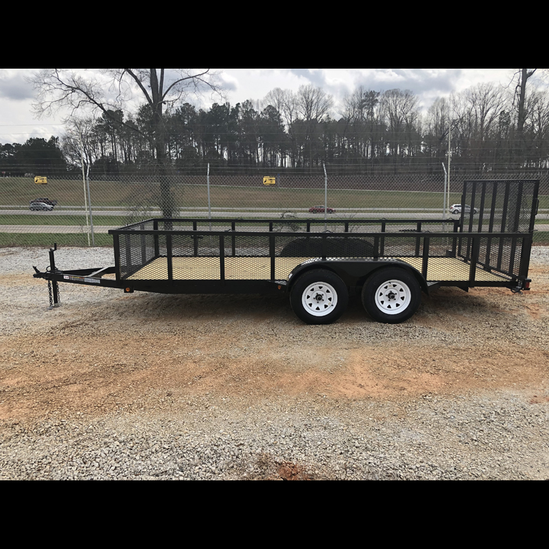 2026 Superior Tandem Axle 6x16 Elite Utility Trailer with 24" Mesh Sides and Spring Assist Gate