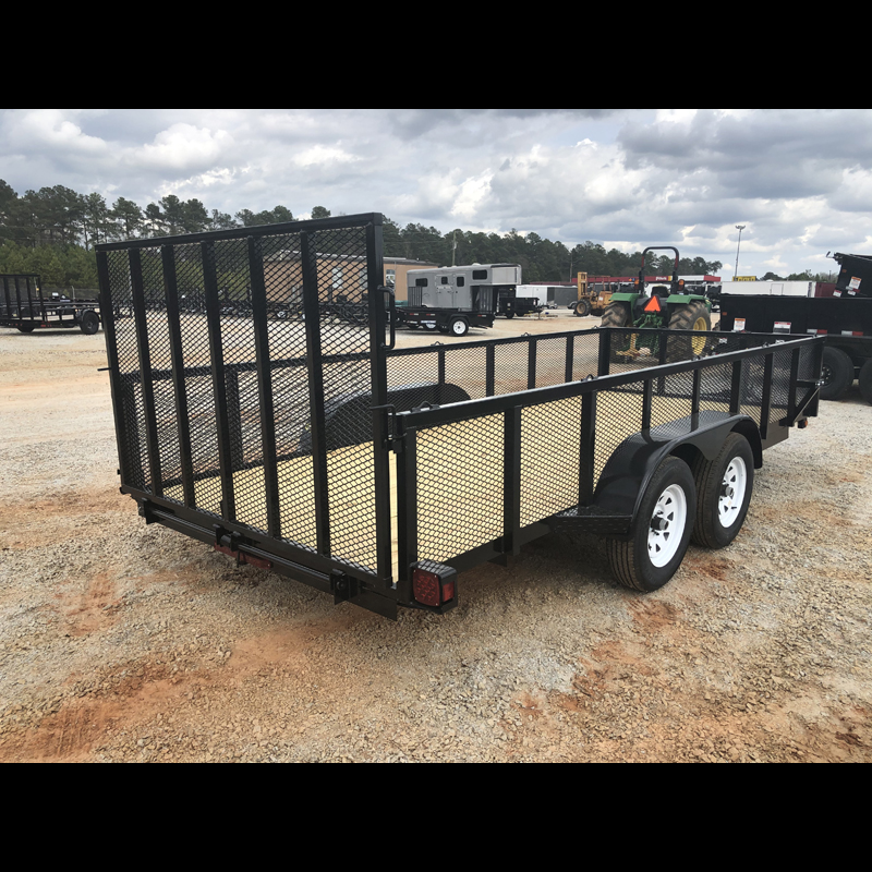 2026 Superior Tandem Axle 6x16 Elite Utility Trailer with 24" Mesh Sides and Spring Assist Gate - Image 9