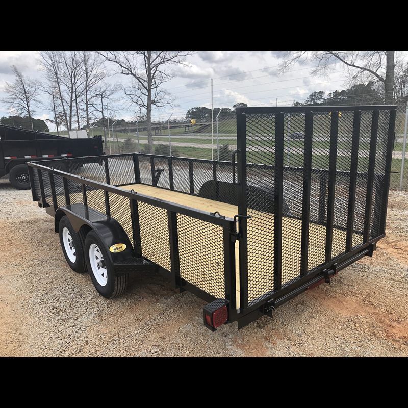 2026 Superior Tandem Axle 6x16 Elite Utility Trailer with 24" Mesh Sides and Spring Assist Gate - Image 11