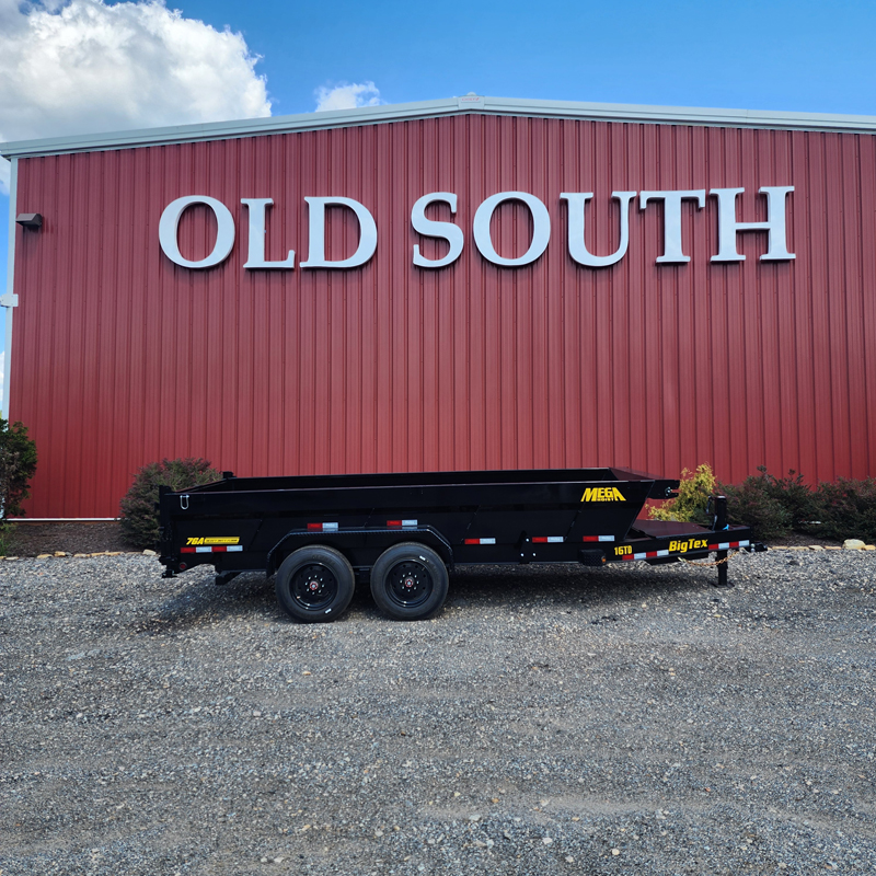 Big Tex 16TD-16C2A-BK 16 foot heavy duty dump trailer with tarp