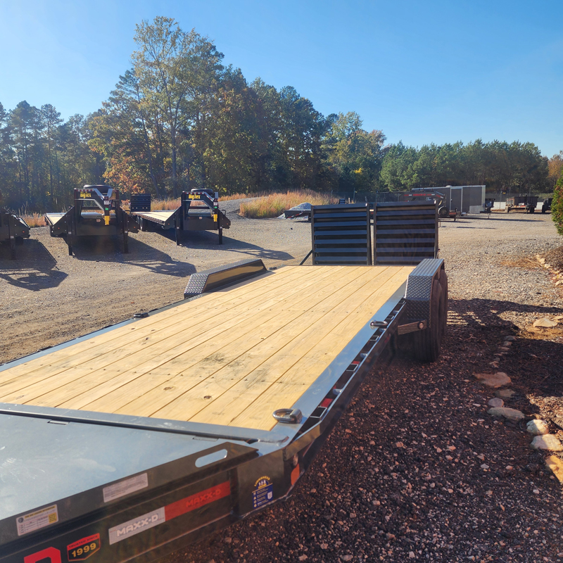 Maxx-D EHX8320 15.4K Equipment Trailer 83"x18'+4' - Gray, MR, Spare - Image 13