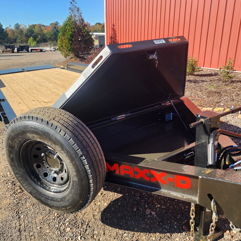 Maxx-D EHX8320 15.4K Equipment Trailer 83"x18'+4' - Gray, MR, Spare - Image 4