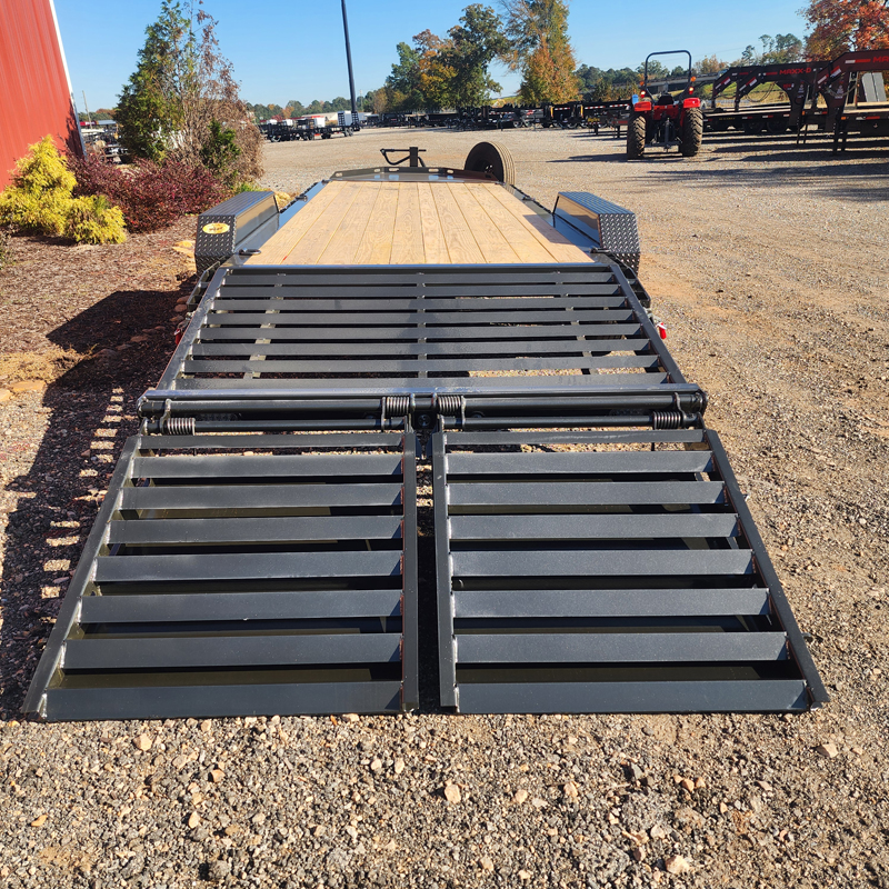 Maxx-D EHX8320 15.4K Equipment Trailer 83"x18'+4' - Gray, MR, Spare - Image 8