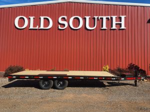 Maxx-D Deckover Trailer DOX 10220 with 20ft Flat Deck and Slide-In Ramps