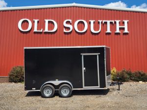 Quality Cargo 714TA Enclosed Trailer in Matte Black
